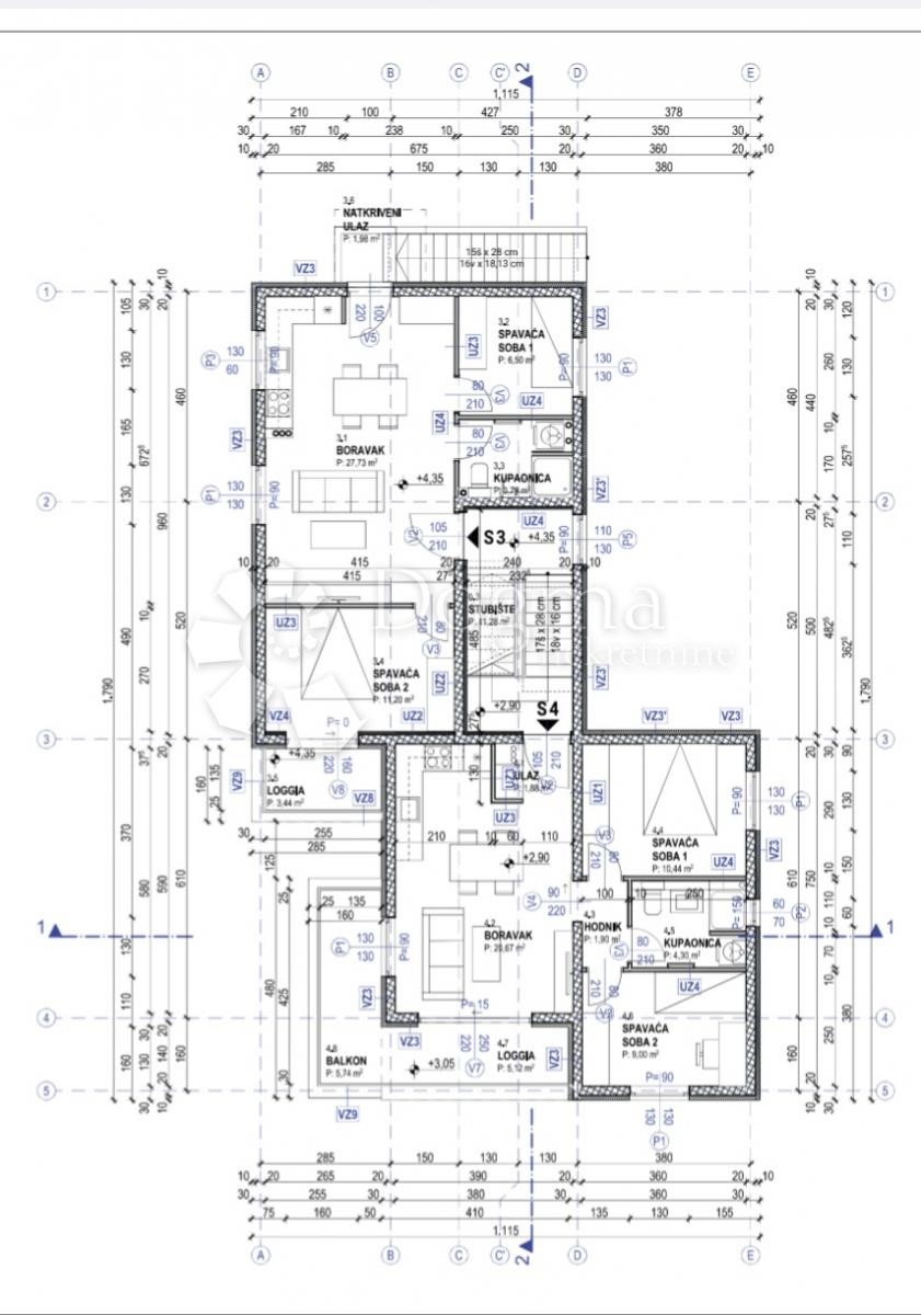 Allogio Povljana, 71,50m2