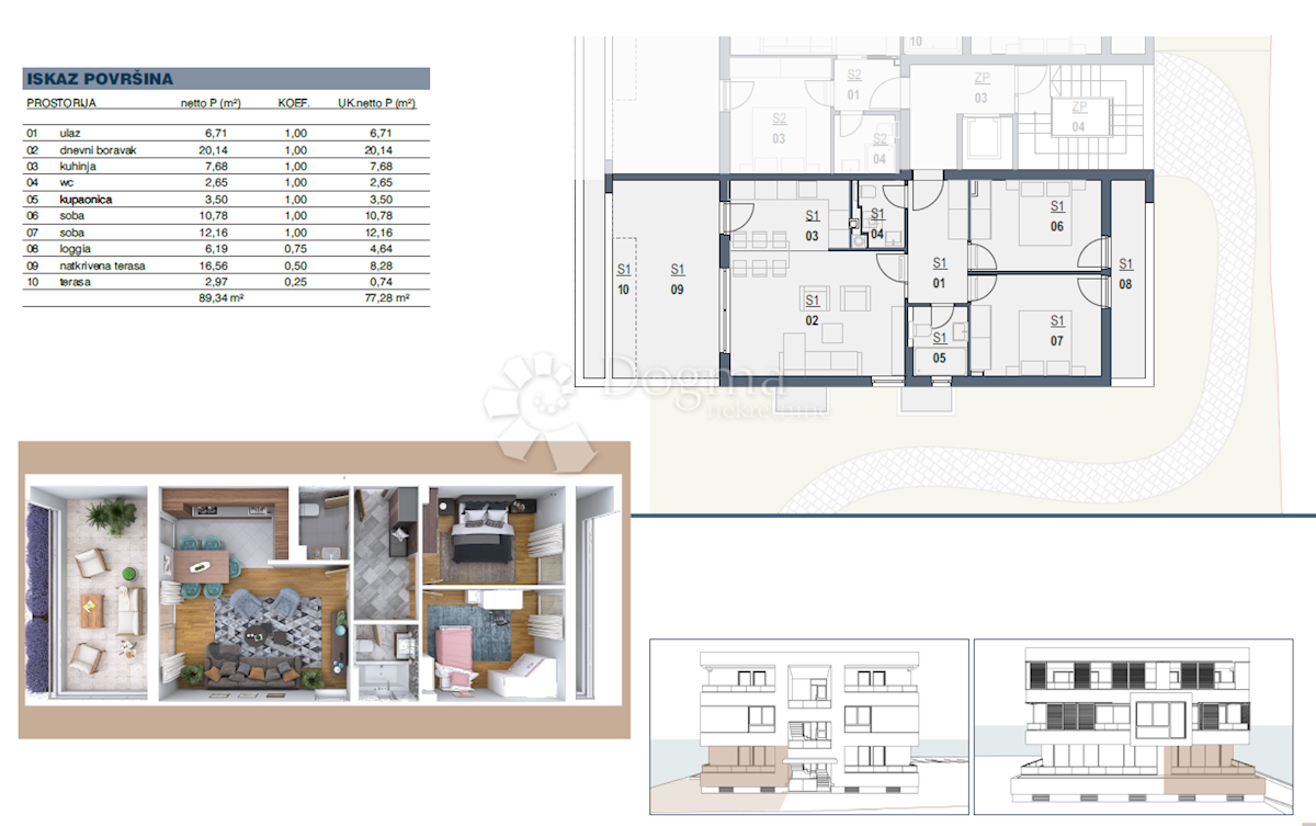 Allogio Melada (Maslina), Zadar, 89,85m2