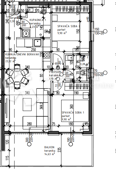 Allogio Okrug Gornji, Okrug, 107,30m2