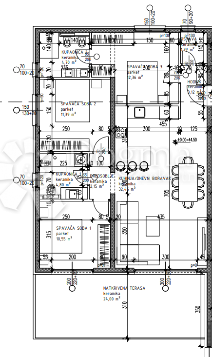 Allogio Okrug Gornji, Okrug, 107,30m2