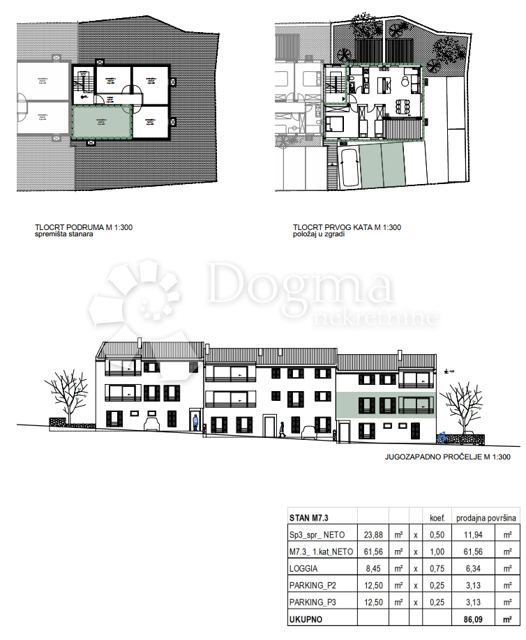 Appartamento Cres, 45,69m2