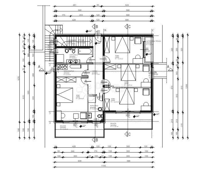 Casa Duće, Dugi Rat, 540m2