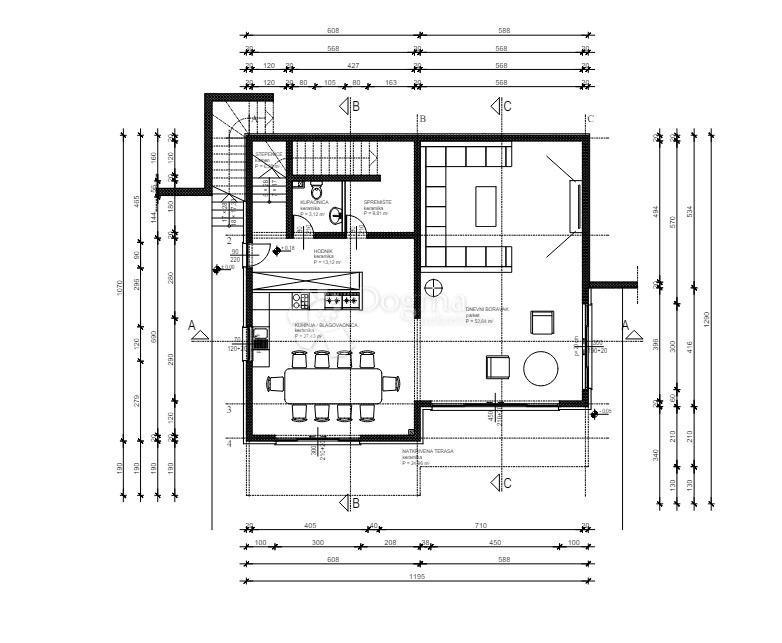 Casa Duće, Dugi Rat, 540m2