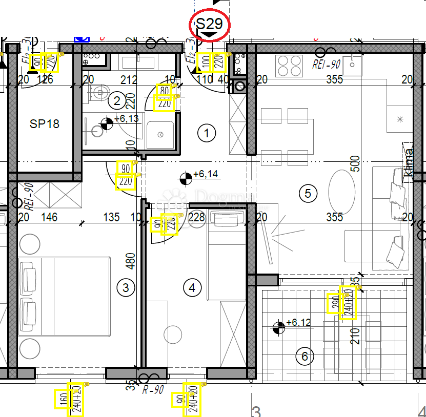 Allogio Monvidal, Pula, 49,05m2