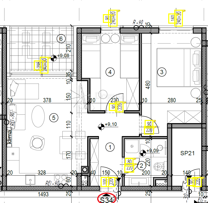 Allogio Monvidal, Pula, 49,05m2