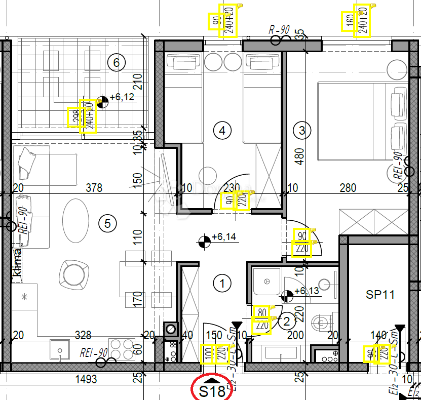 Allogio Monvidal, Pula, 49,05m2