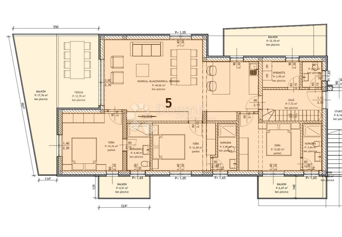 Allogio Poreč, 165,33m2