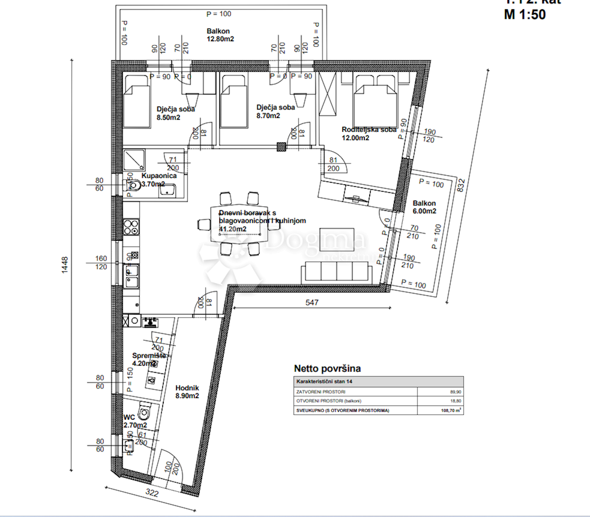 Allogio Centar, Koprivnica, DA, 47m2