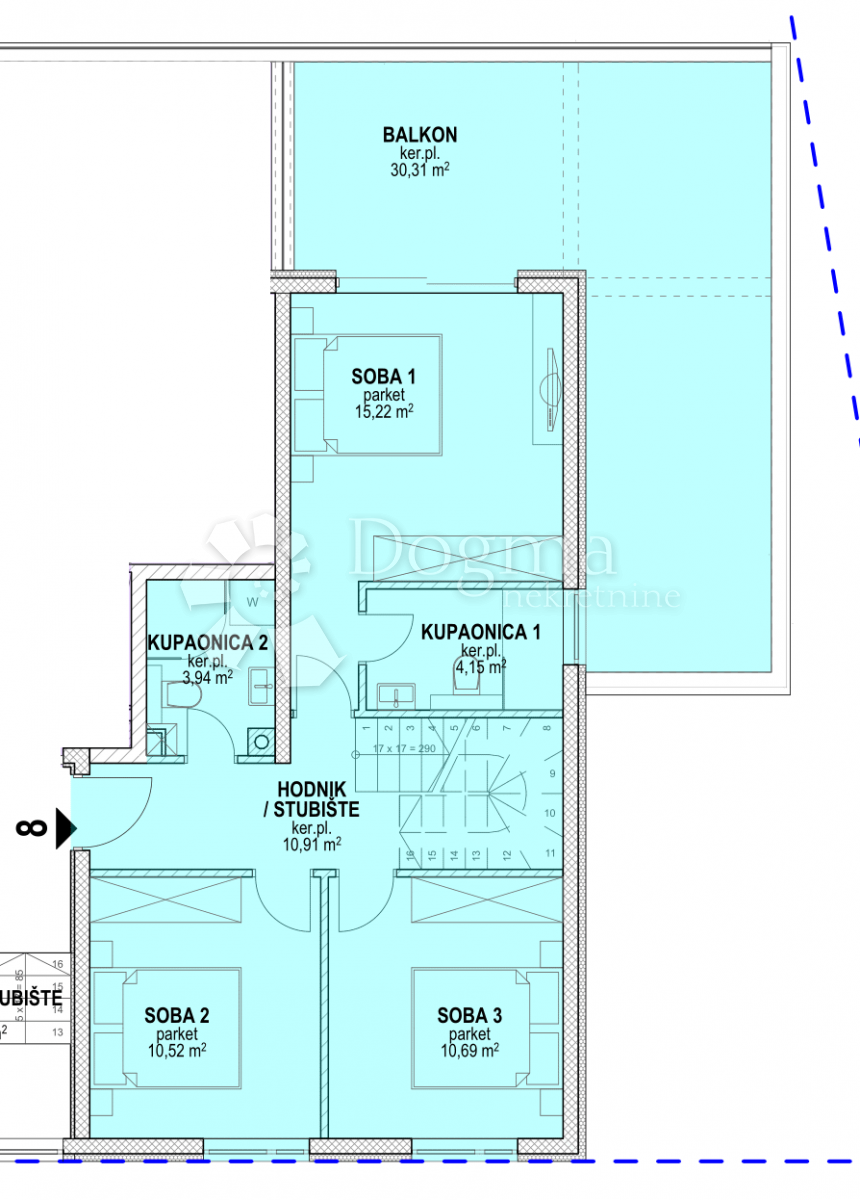 Allogio Povljana, 98,76m2