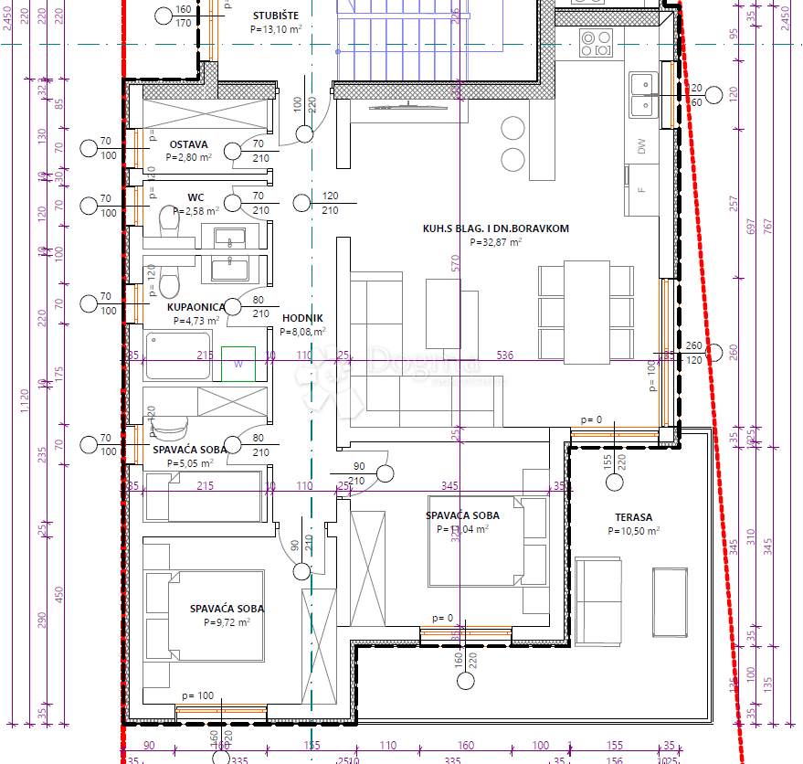 Allogio Vodice, 81,29m2