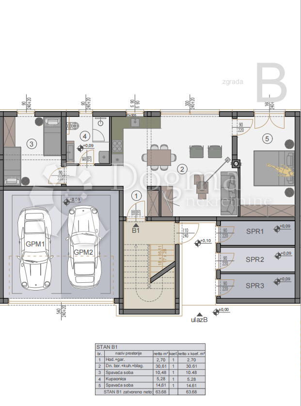 Allogio Štinjan, Pula, 57,50m2