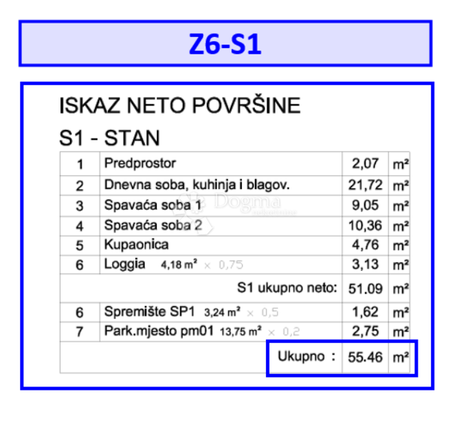 Z6/S1, NUOVO COMPLESSO RESIDENZIALE E COMMERCIALE VELI VRH - appartamento