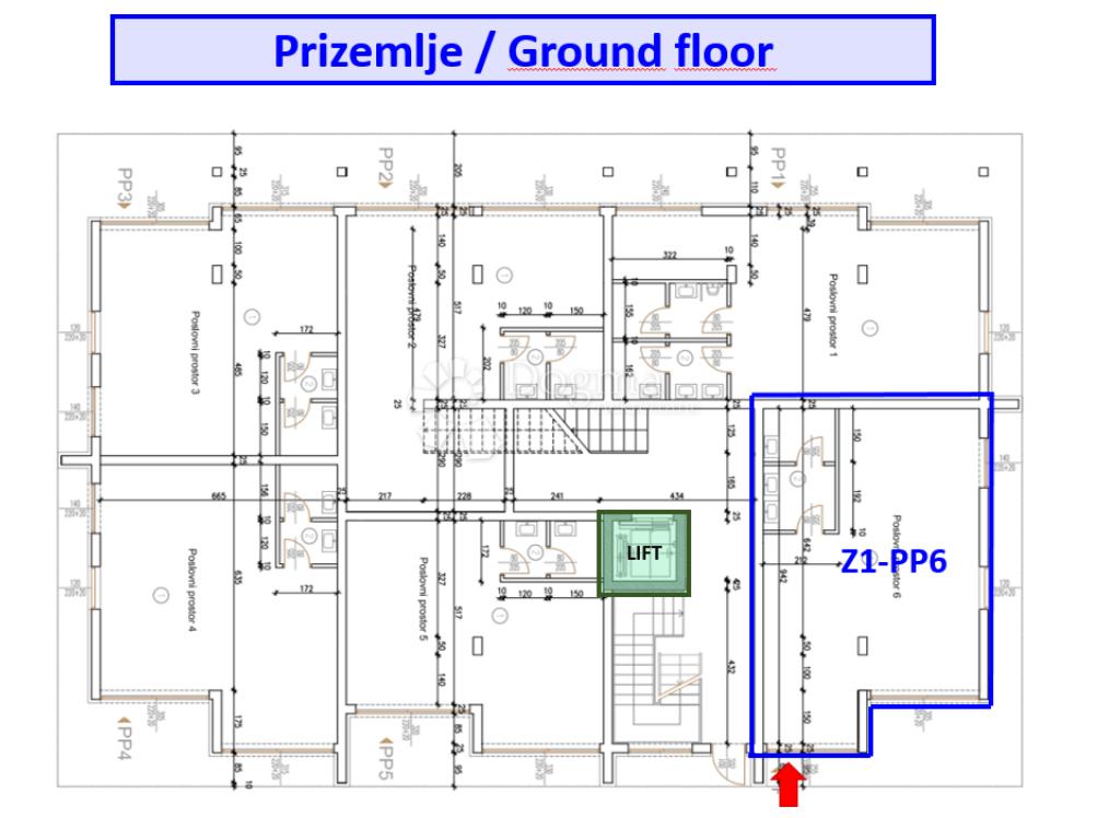 Z1/PP6 SPAZIO COMMERCIALE ALL'INTERNO DI UN NUOVO COMPLESSO RESIDENZIALE - OTTIMO!