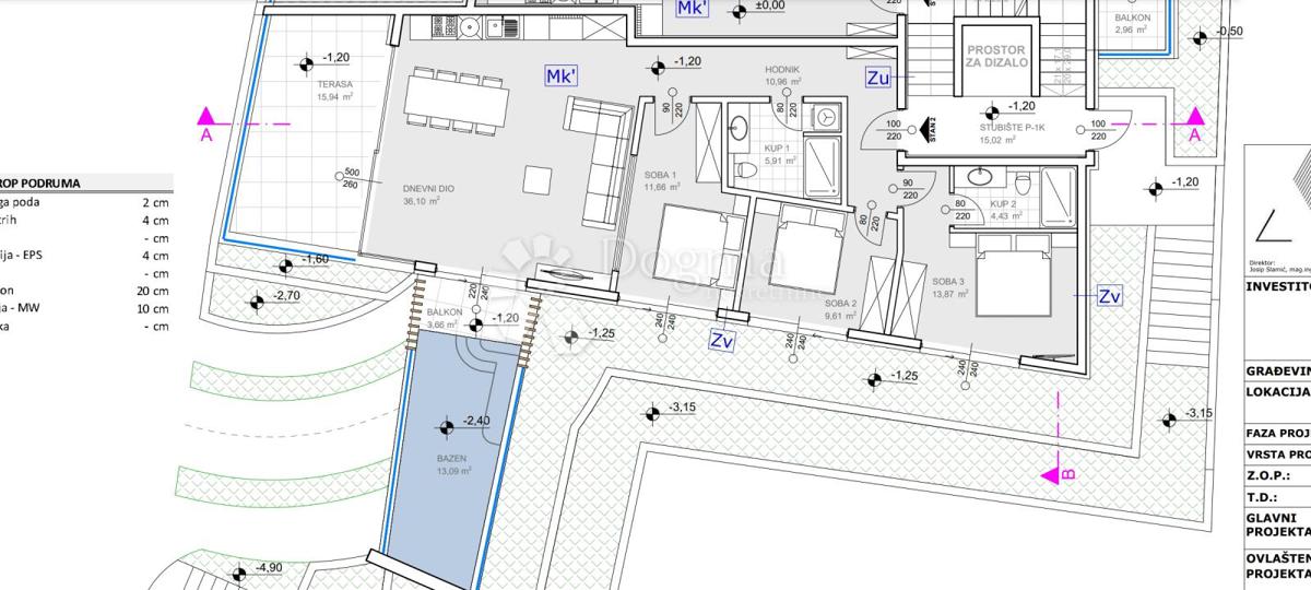 Allogio Grebaštica, Šibenik - Okolica, 114m2