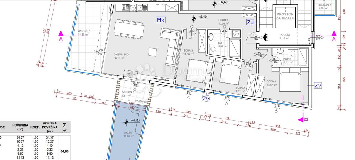 Allogio Grebaštica, Šibenik - Okolica, 108,90m2