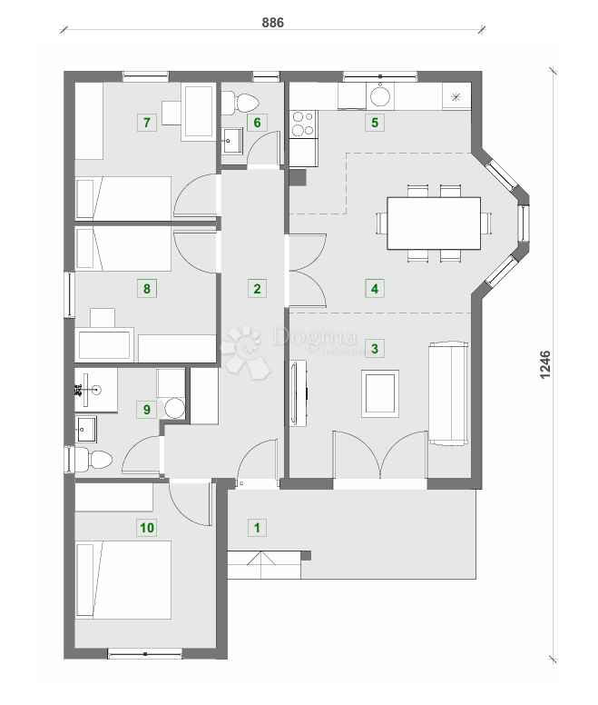 Casa Bestovje, Sveta Nedelja, 102,24m2