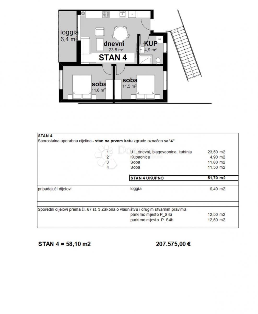 Allogio Poreč, 55m2