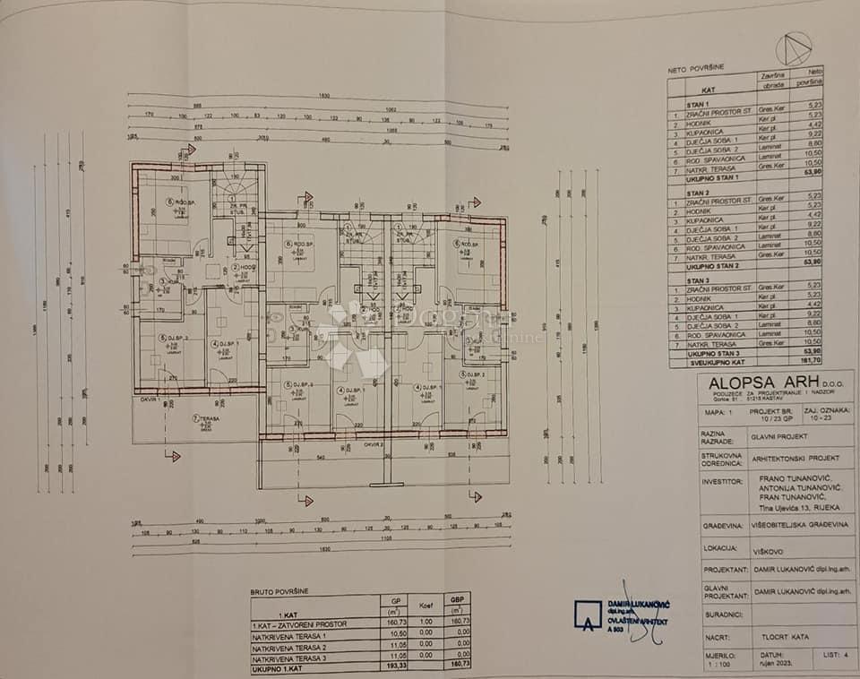 Allogio Marinići, Viškovo, 97m2