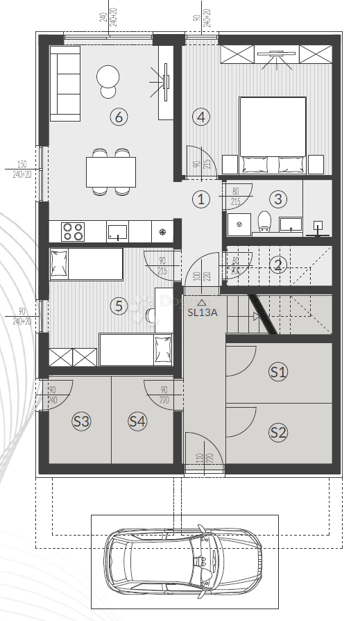 Allogio Štinjan, Pula, 57,13m2