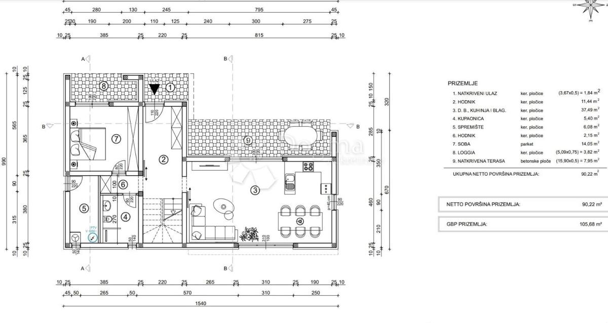 Casa Soline, Dobrinj, 126m2