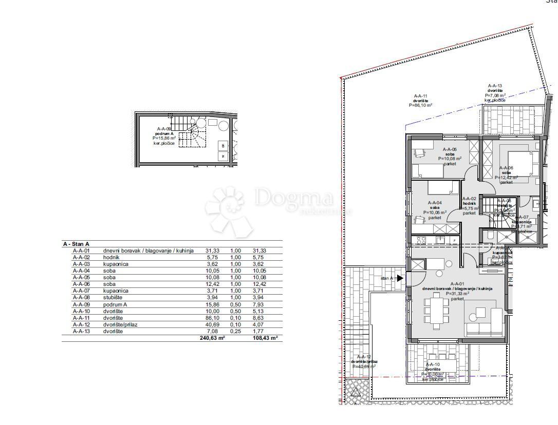 Allogio Poreč, 76,96m2