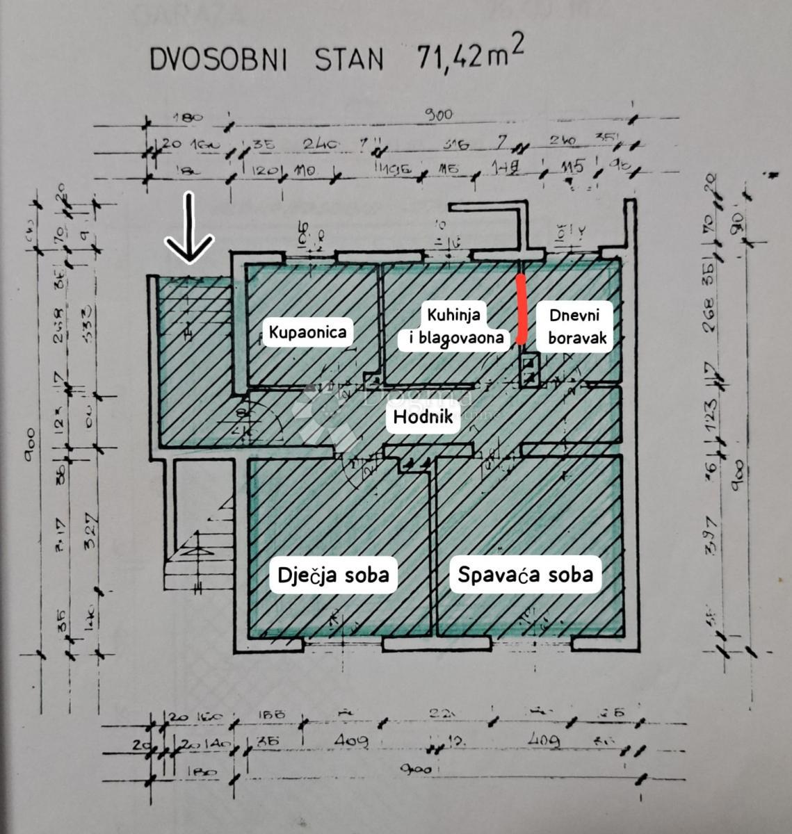 Allogio Ravnice, Maksimir, 71,42m2