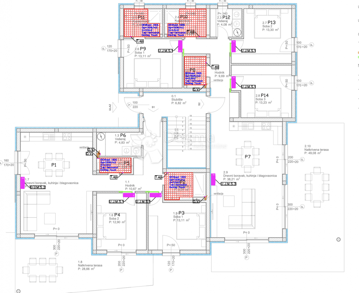 Allogio Tribunj, 152,95m2