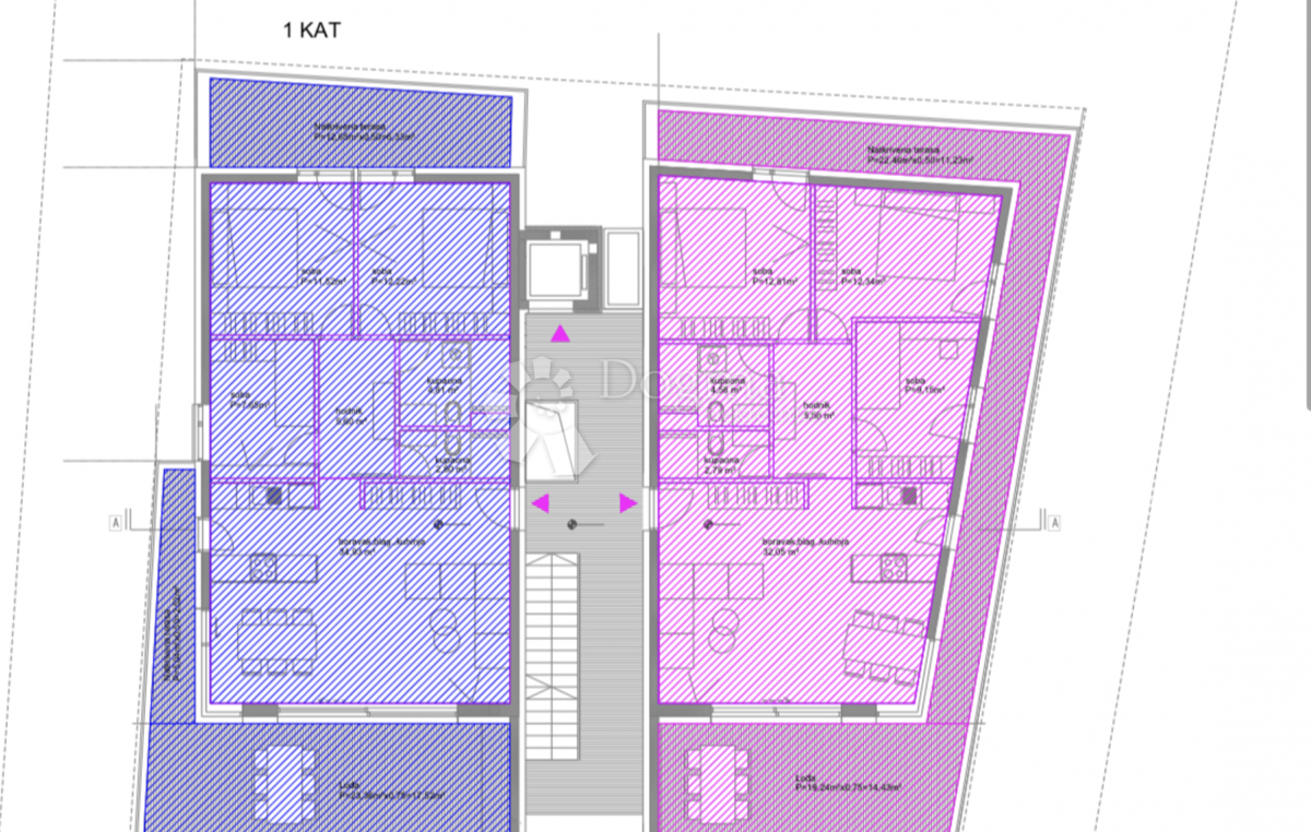 Allogio Diklovac, Zadar, 119,58m2
