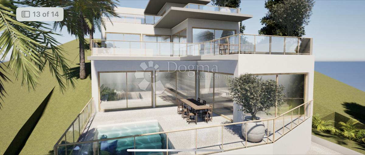 Terreno edificabile Pobri, Opatija - Okolica, 1.093m2