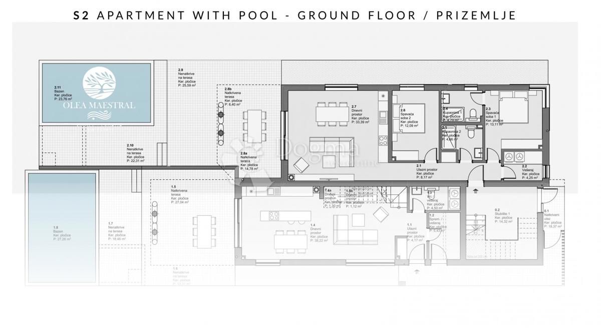 Allogio Vodice, 128,94m2