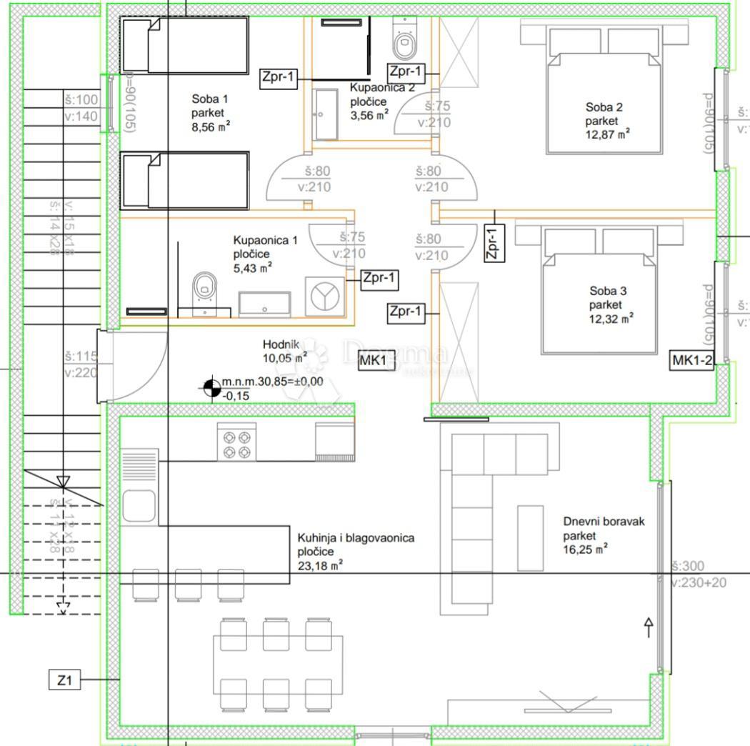 Allogio Okrug Gornji, Okrug, 150m2