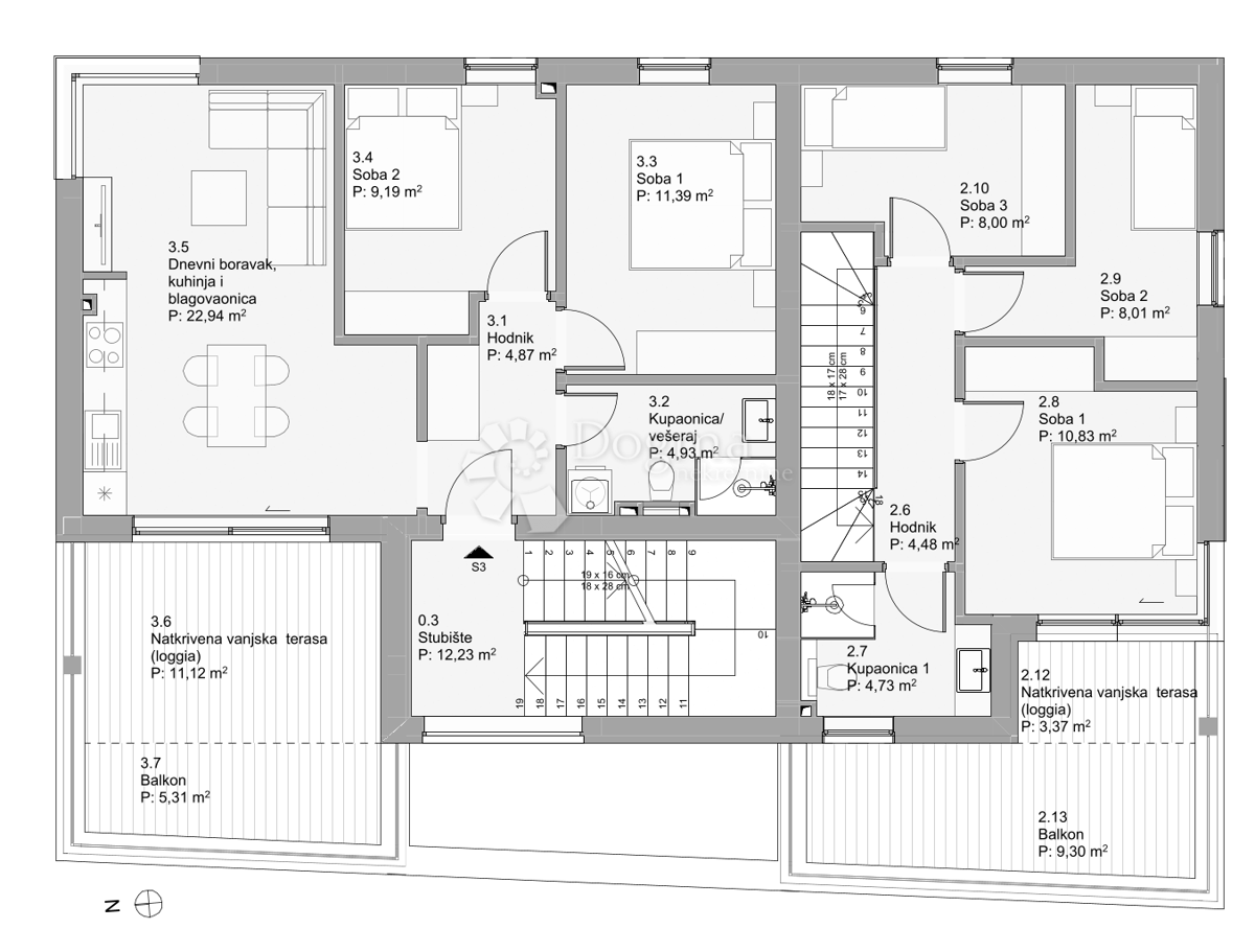 Allogio Povljana, 82,90m2