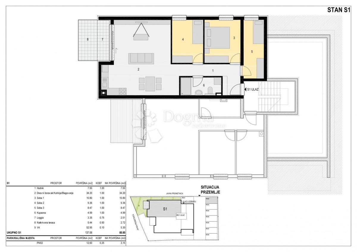 Allogio Mandre, Kolan, 89m2