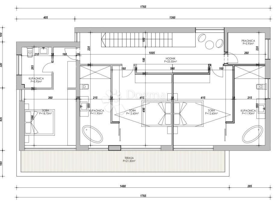 Terreno edificabile Maslenica, Jasenice, 745m2