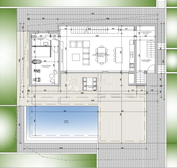 Terreno edificabile Maslenica, Jasenice, 745m2