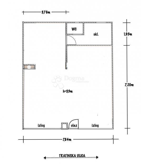 Locale commerciale Trešnjevka, Trešnjevka - Sjever, 68,53m2