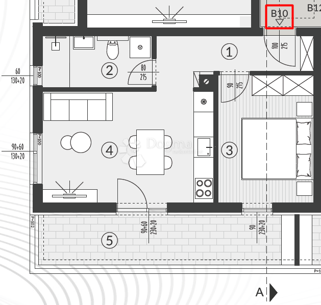 Allogio Šikići, Pula, 51,03m2