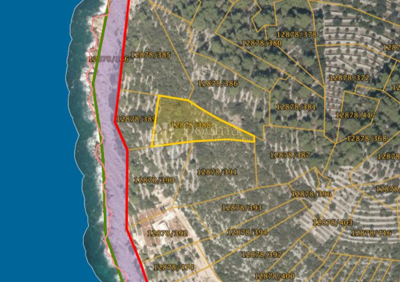 Terreno agricolo Vela Luka, 7.900m2