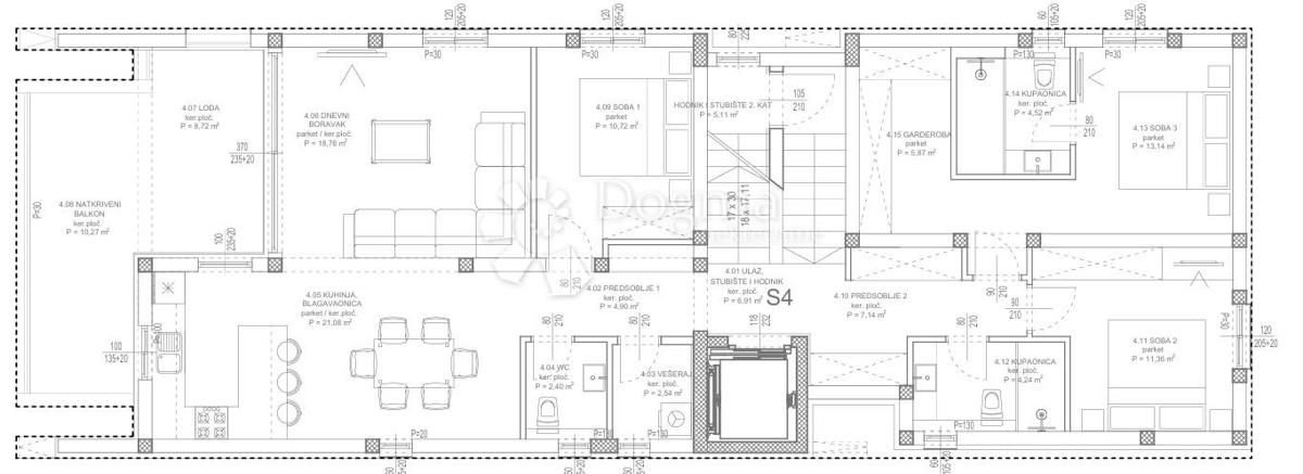 Allogio Kožino, Zadar - Okolica, 176.22m2