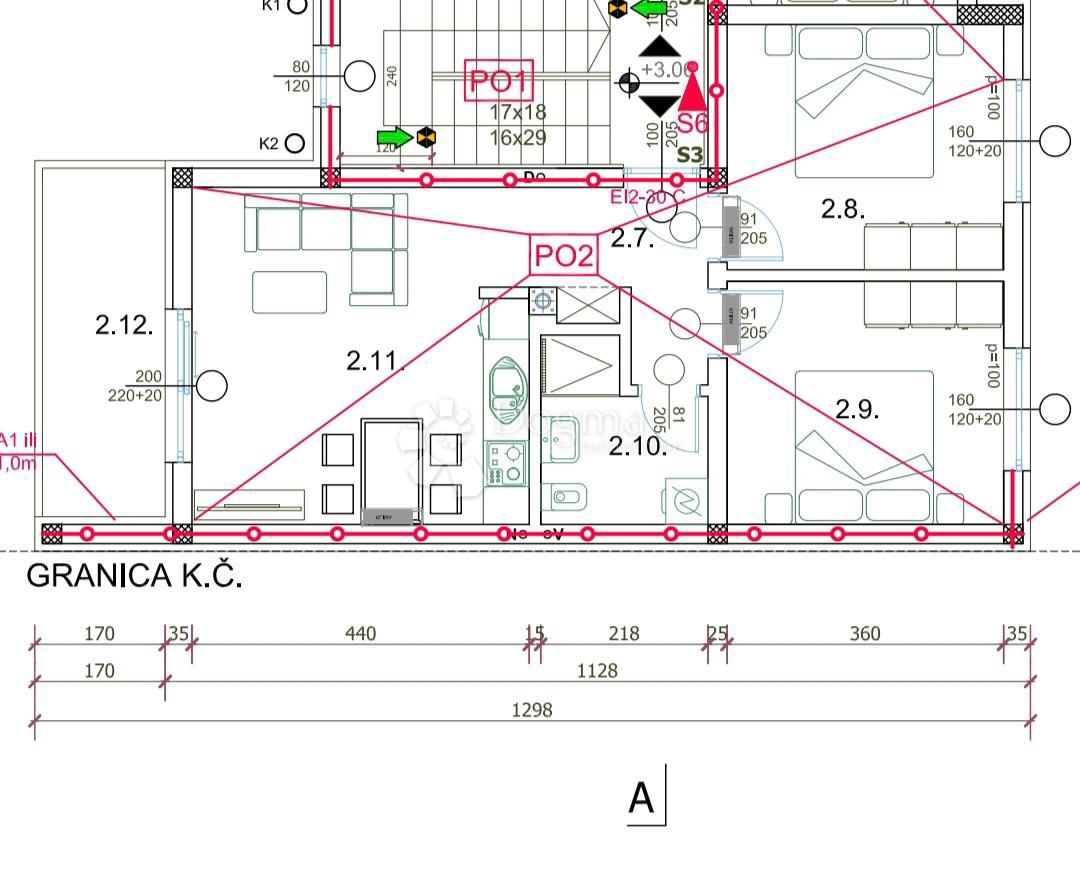 Allogio Valdebek, Pula, 54,99m2