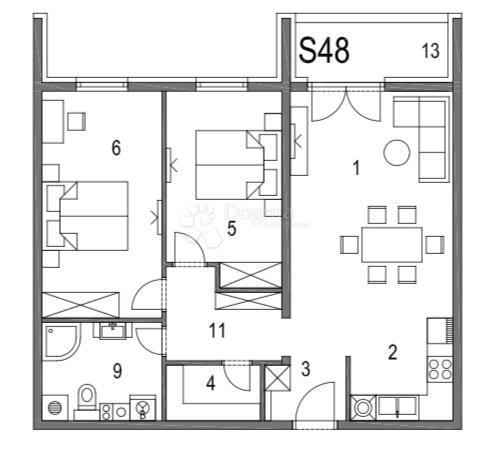 Allogio Klinča Sela, 74,03m2