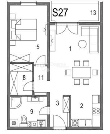 Allogio Klinča Sela, 57,25m2