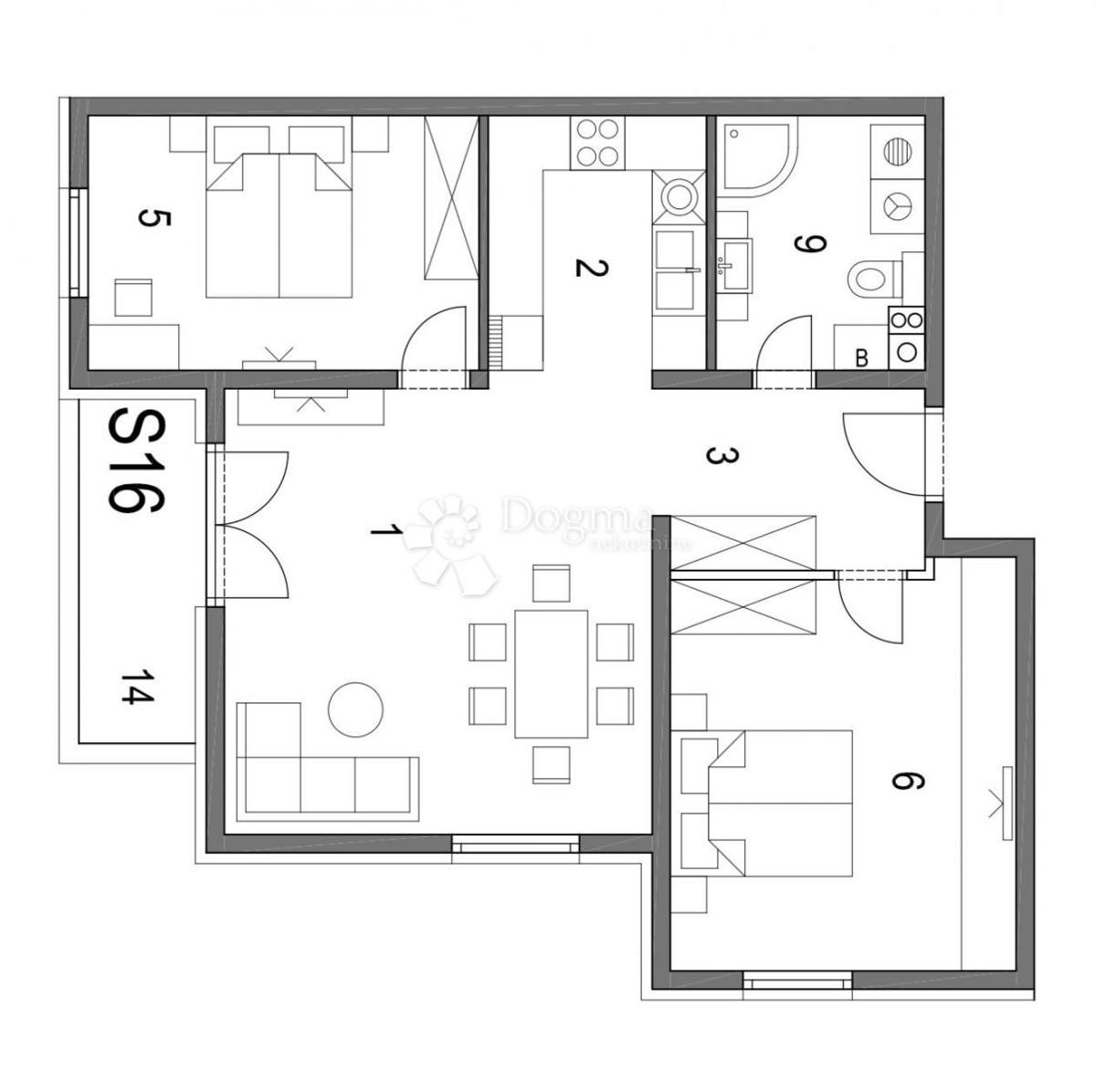 Allogio Klinča Sela, 73,17m2