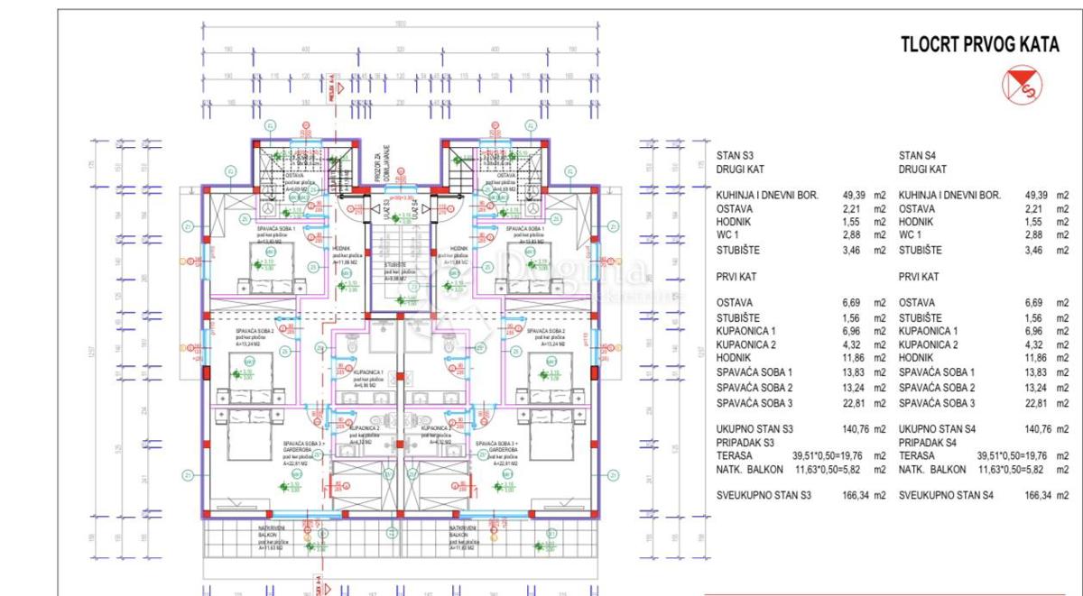 Allogio Crnica, Šibenik, 166,34m2