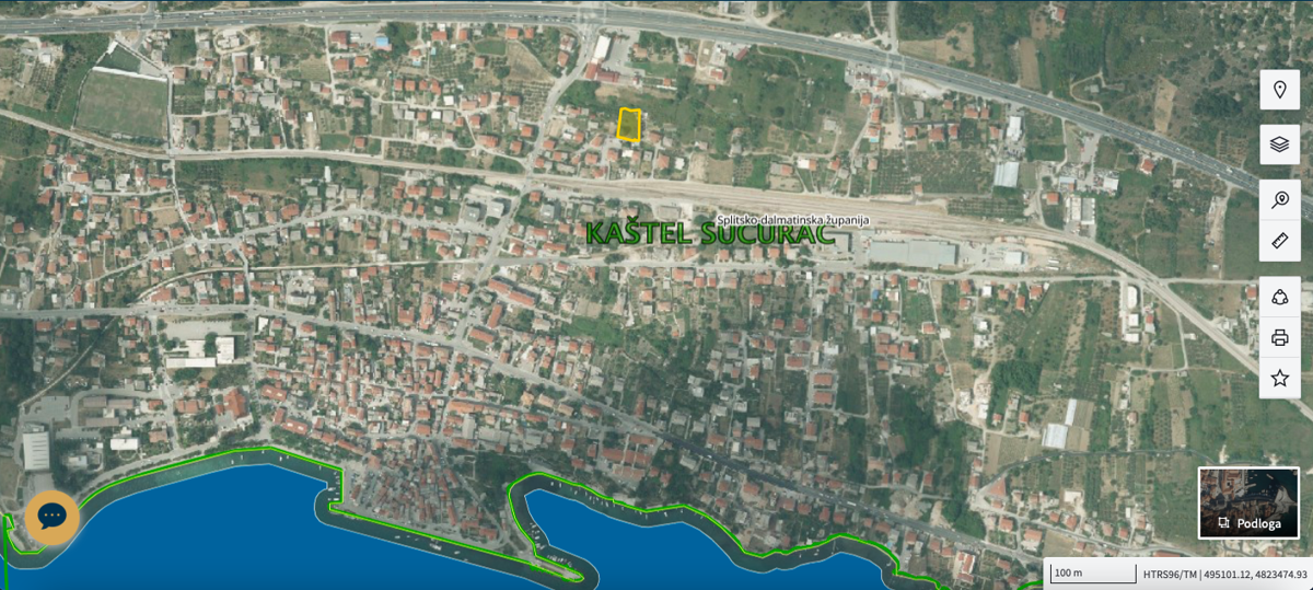 Terreno edificabile Kaštel Sućurac, Kaštela, 993m2