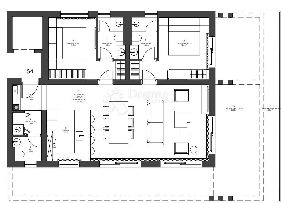 Allogio Zaton, Nin, 121,50m2