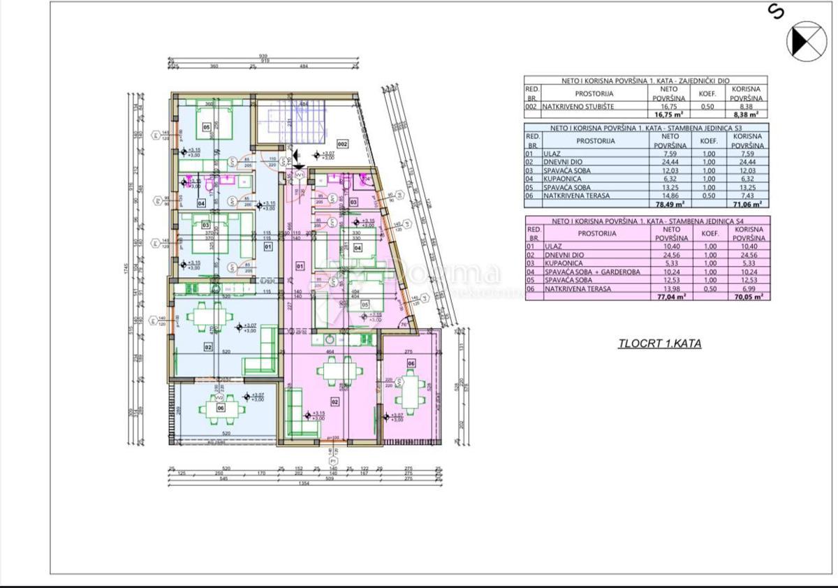 Allogio Vodice, 82,87m2