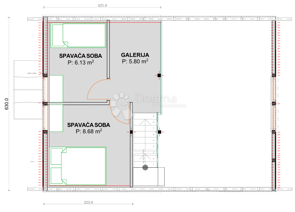 Casa Novi Centar, Karlovac, 88,93m2