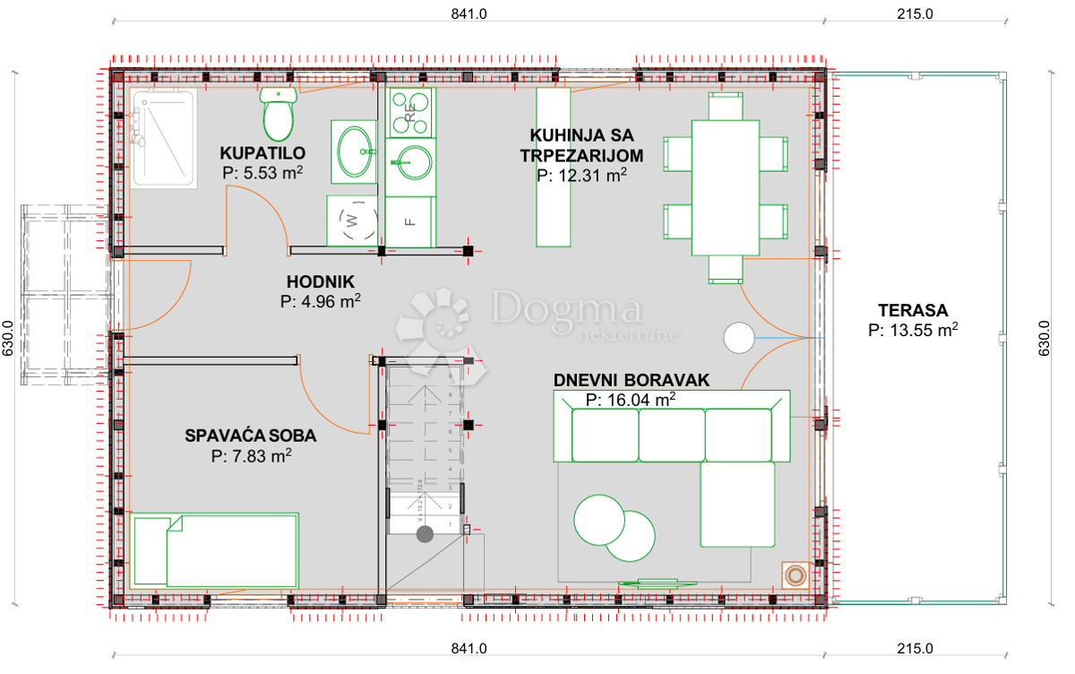 Casa Novi Centar, Karlovac, 88,93m2