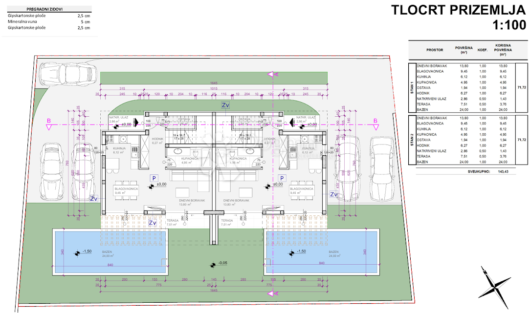 Casa Pirovac, 124,81m2